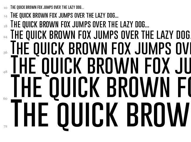Gobold font waterfall